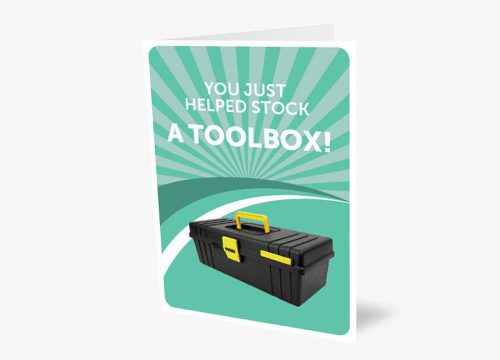 Help stock a toolbox card