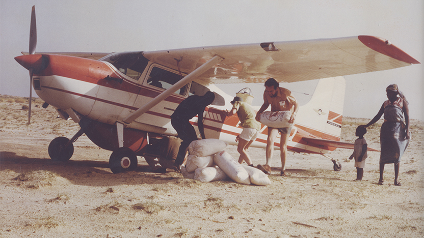 MAF delivered 2,460 tonnes of food, which fed 55,000 people (credit: MAF Archive) MAF delivered 2,460 tonnes of food, which fed 55,000 people (credit: MAF Archive)