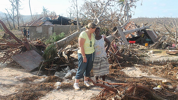 Hurricane Matthew damage in Dame Marie, Haiti. MAF