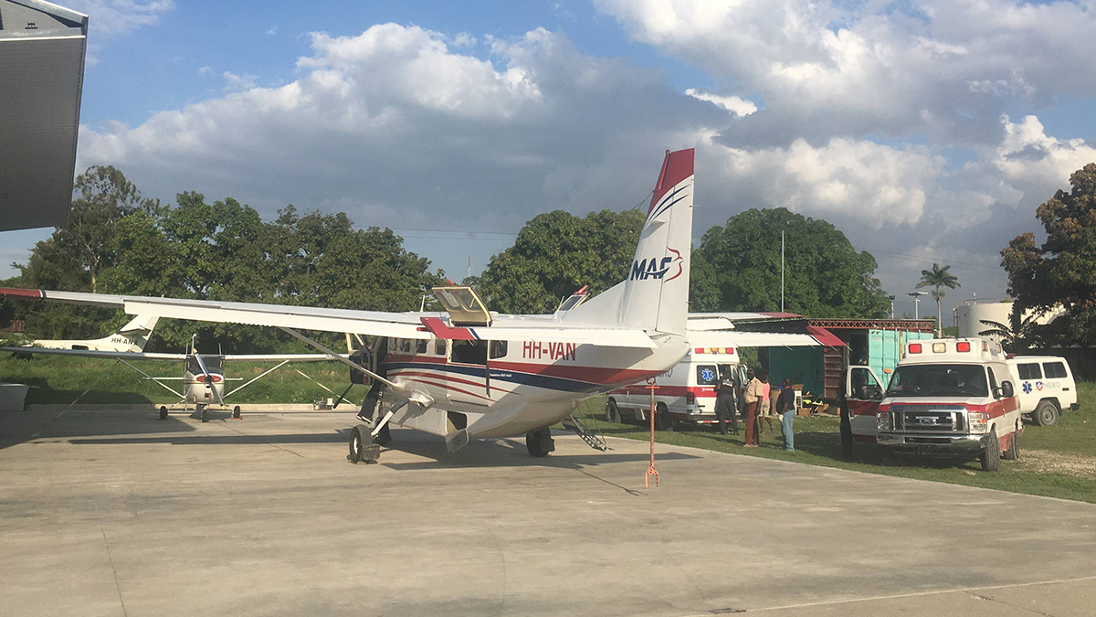 MAF Haiti has been using its aircraft to meet a range of needs