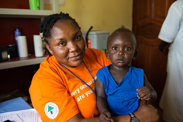 Irene Ewuzie, midwife trainer in Kajo Keji, South Sudan. MAF.
