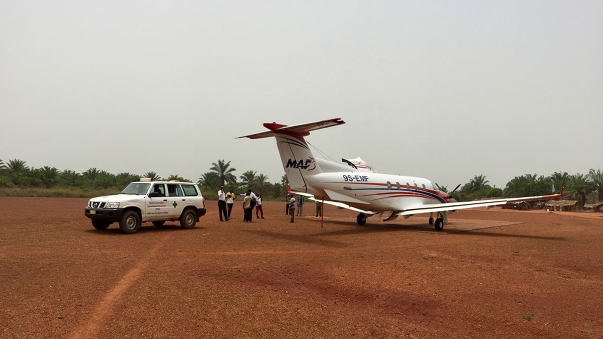 MAF flies Panzi Hospital’s medical team to Yakoma near the Central African Republic border where they carried out 11 restorative operations