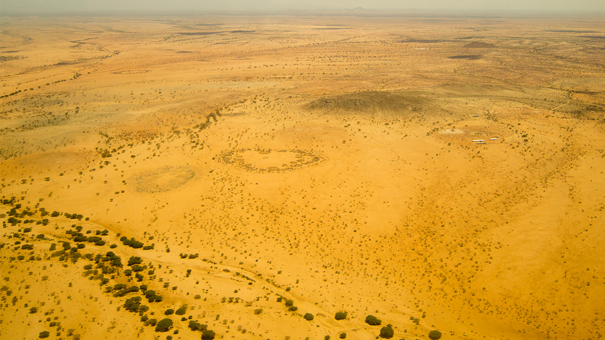 Aerial view from Marsabit Shuttle