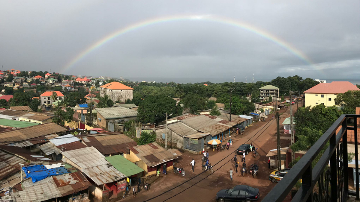 Rainbow over Guinea