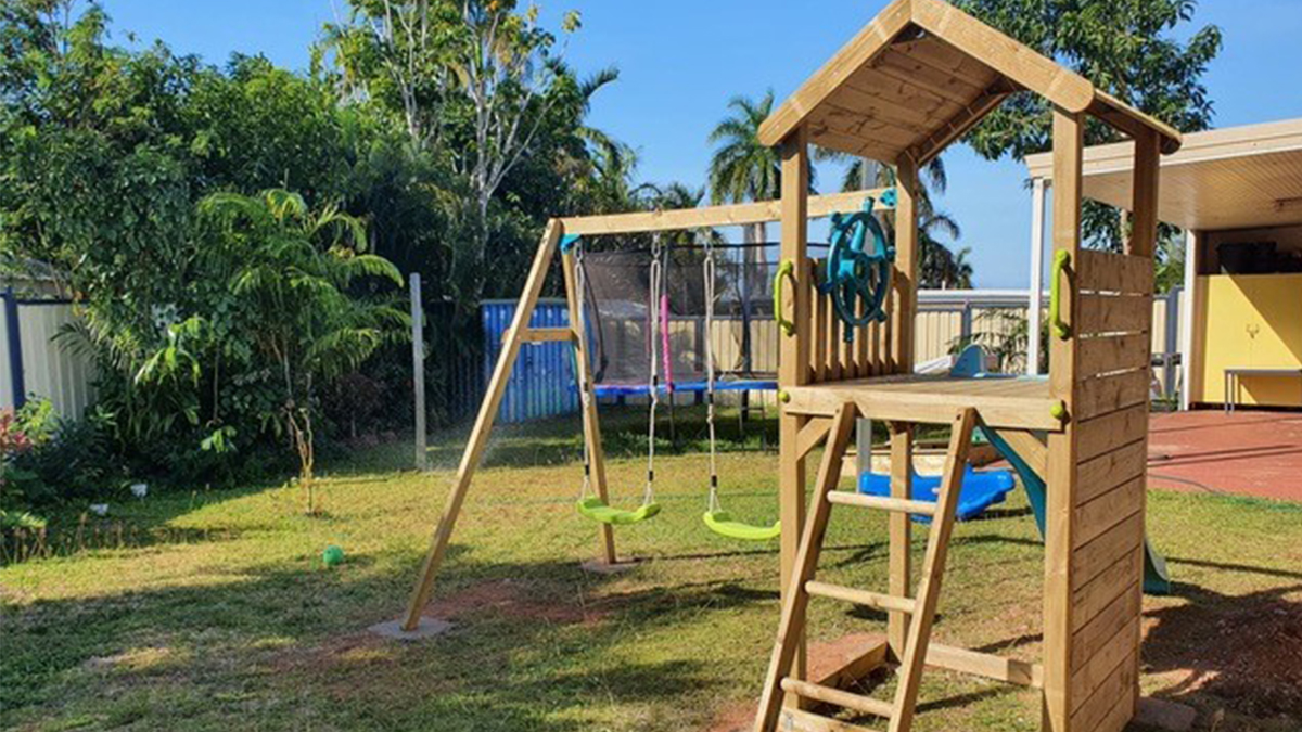 Children can play safely at the Miyalk Domestic and Family Violence Shelter in Gove, Arnhem Land