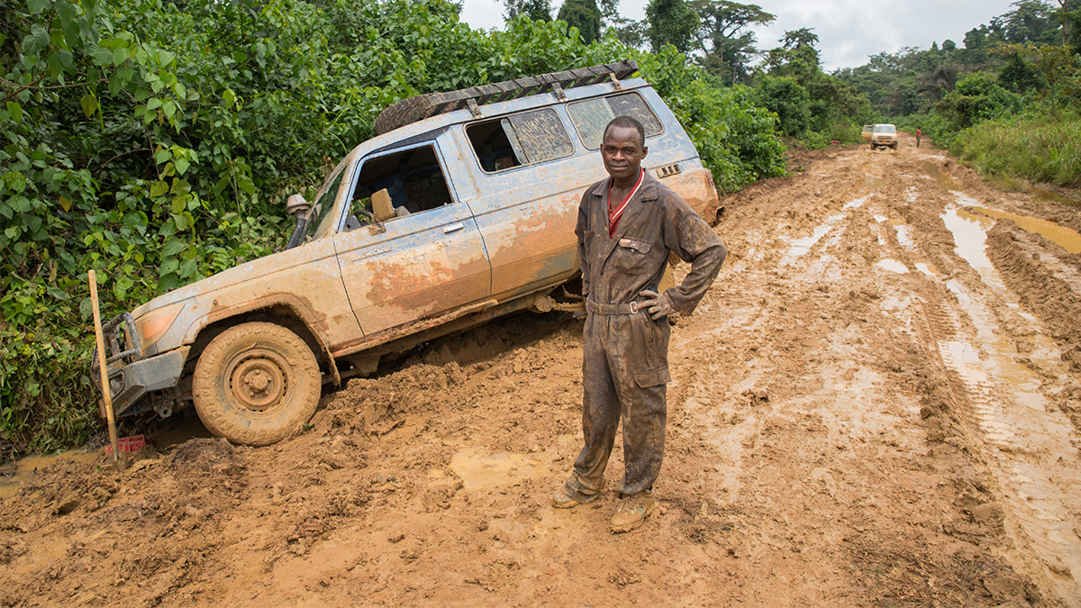 In mud, vehicles can dangerously veer off course