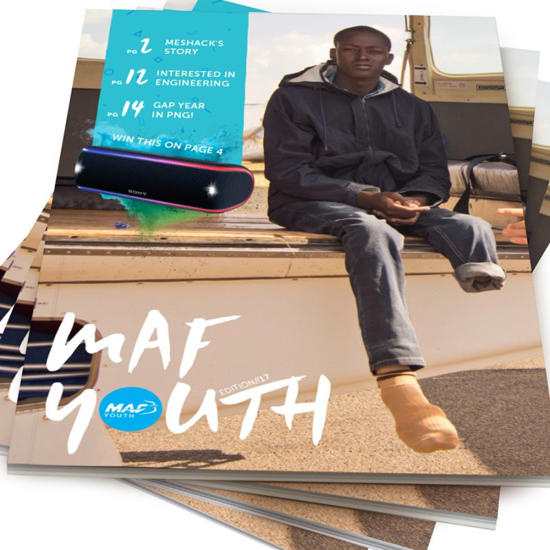 Pile of MAF Youth Magazines