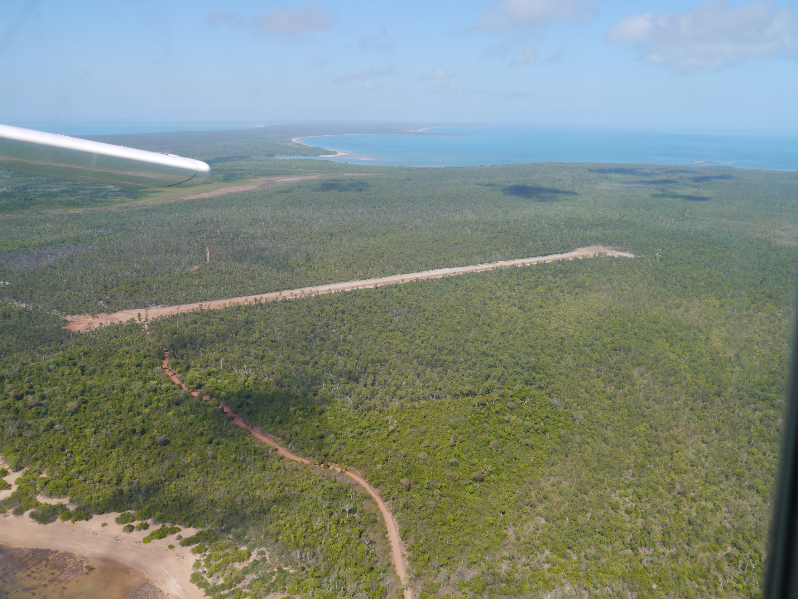 Aerial view of Elcho Island in Australia’s Northern Territory
