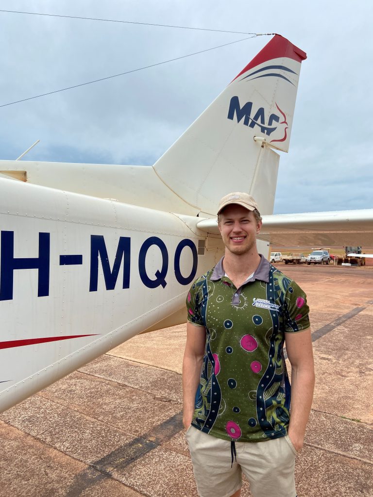 Physiotherapist Ruan Swart flies to work with MAF every week