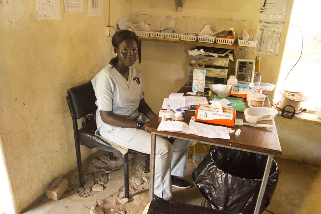 Infrastructure has been badly damaged by war like this clinic in Tonj, western South Sudan (credit: Thorkild Jørgensen)