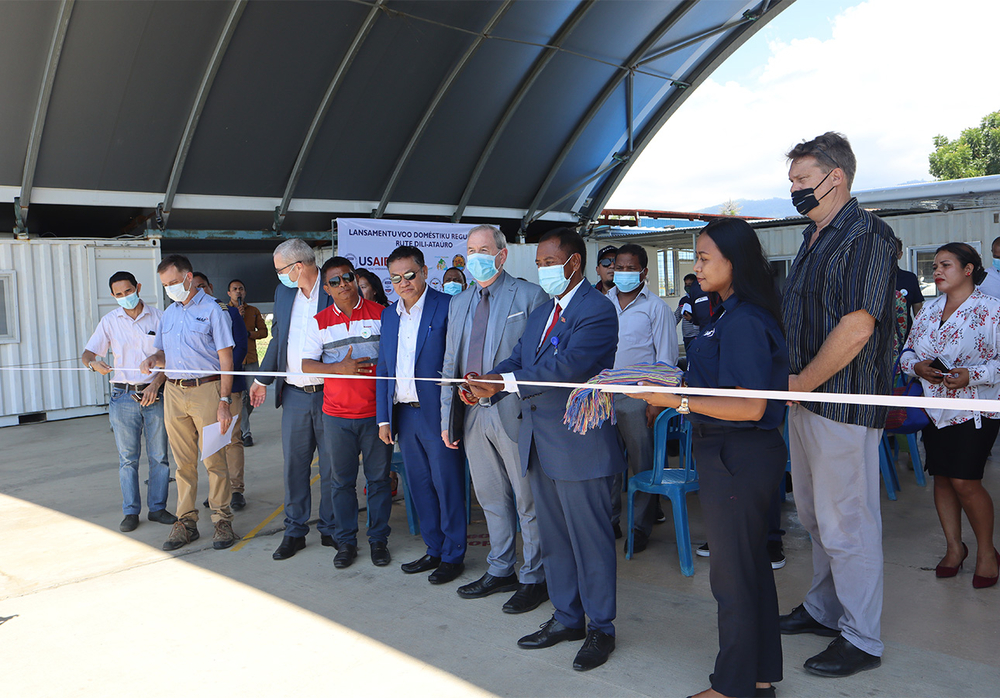 MAF officially opens the Atauro Shuttle Service on 1 April 2022 (credit: Lobitos Alves) 