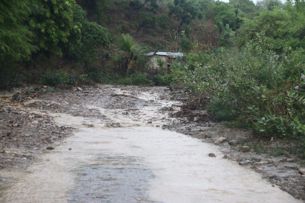 Travelling to Suai from Dili on bad/flooded roads can take 6hrs instead of 30 mins by air(credit: Jason & Kim Job)
