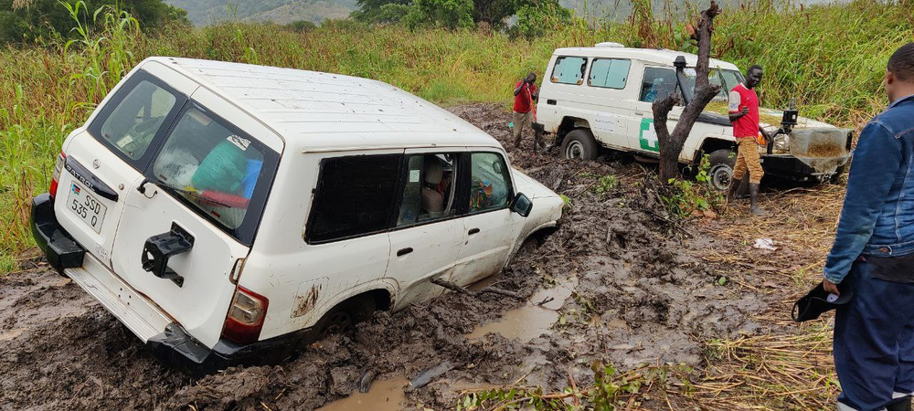 The rainy season in South Sudan can make roads impassable (credit: Scott Larkin)