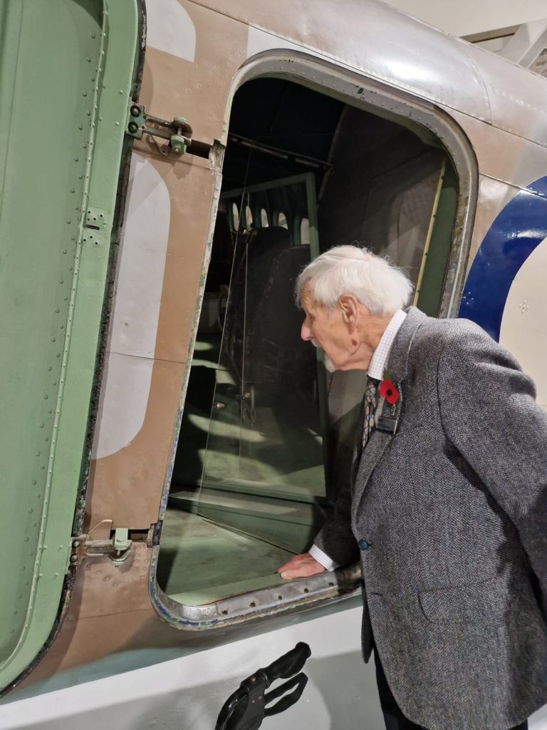 Jack hasn’t seen inside a Lockheed Hudson aircraft for over 50 years (credit: Simon Dunsmore)