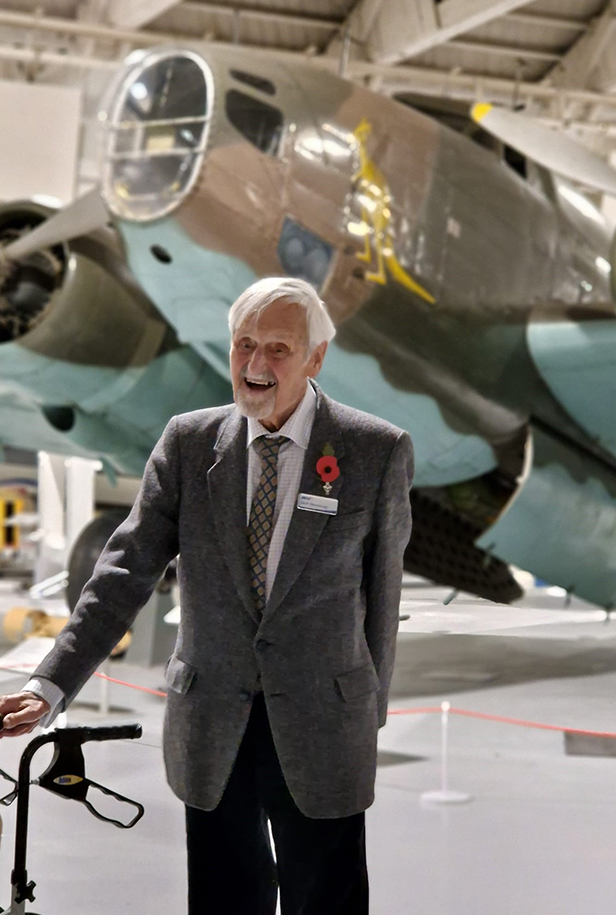 102-year-old war hero Jack Hemmings AFC – the main attraction at the special RAF reception (credit: Simon Dunsmore)