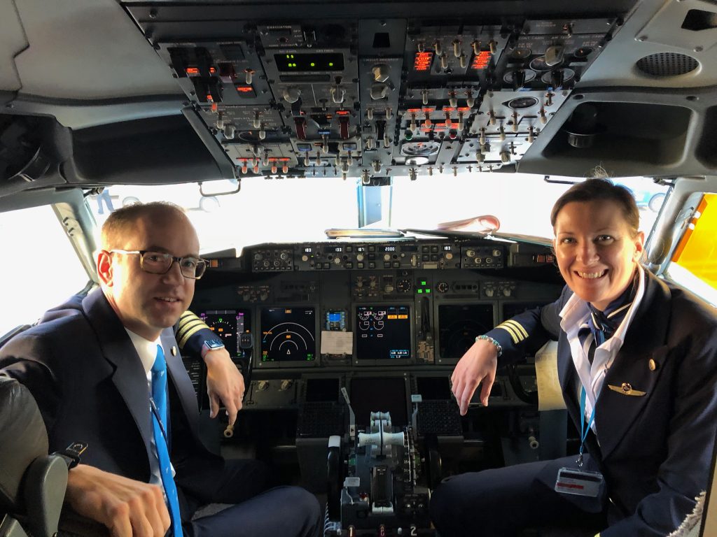 Ruth and Joost fell in love in a KLM cockpit! (credit: Joost de Wit)