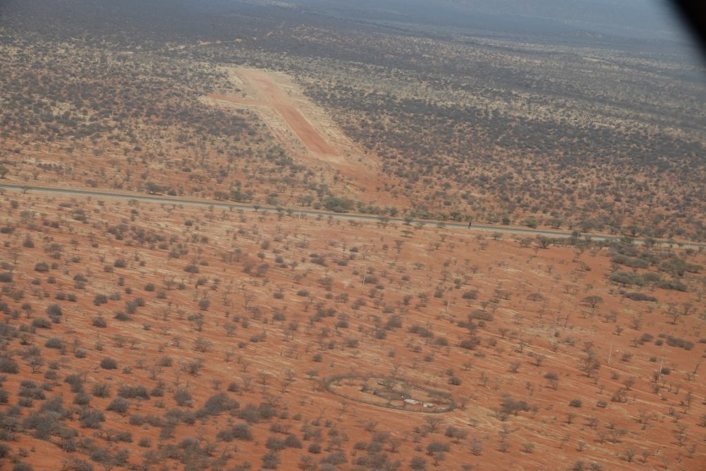 Dirt airstrip at Archers Post, Samburu County in northern Kenya (credit: Jacqueline Mwende)