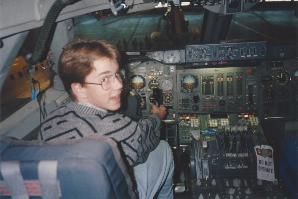 Joost was passionate about aviation from an early age (credit: Joost de Wit)