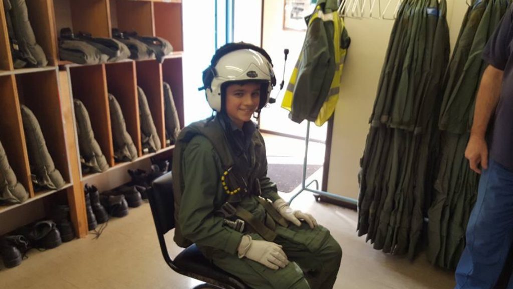 James aged 13 having fun during Air Cadets (credit: James Gullett)