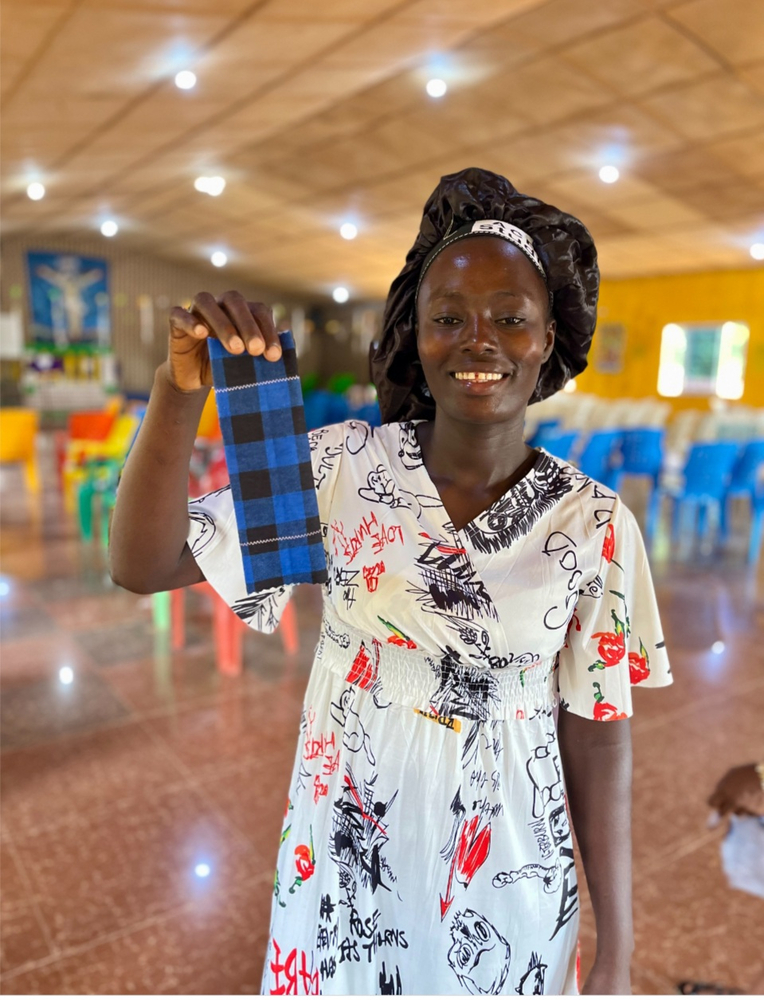 Reusable sanitary pads delivered by MAF will transform lives (credit: Immanuel Lutheran Church) 