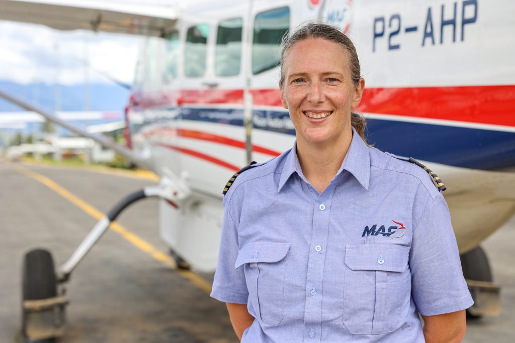 MAF pilot Glenys Watson medevacked John to hospital (credit: Annelie Edsmyr)